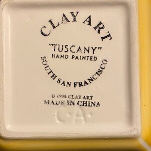 Tuscany Hand Painted Yellow Home Decor